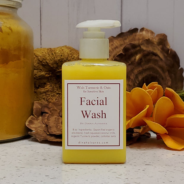 Facial Wash with Turmeric & Oats for Sensitive Skin