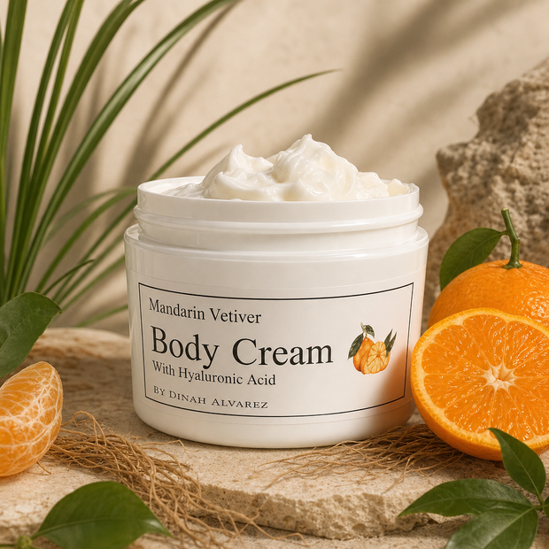 Mandarin and Vetiver Body Cream With Hyaluronic Acid