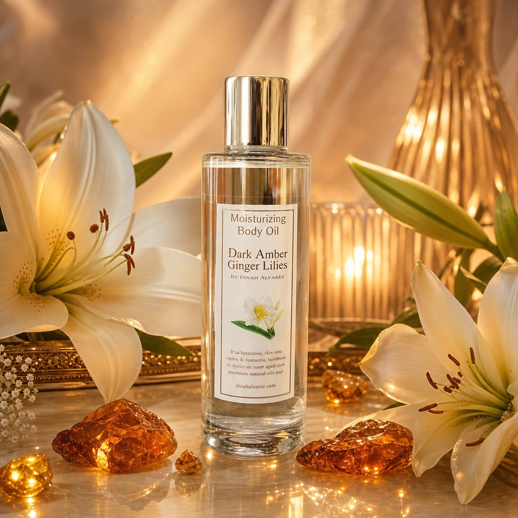 Dark Amber & Ginger Lilies Moisturizing Body Oil