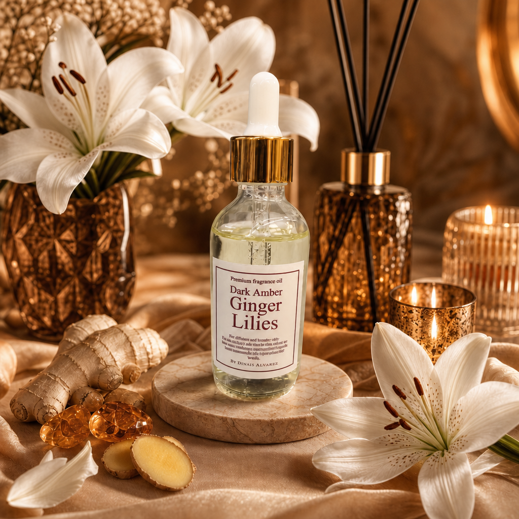 Dark Amber and Ginger Lilies Premium Oil