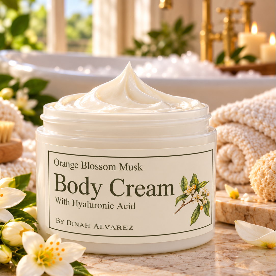 Orange Blossom Body Cream with Hyaluronic Acid