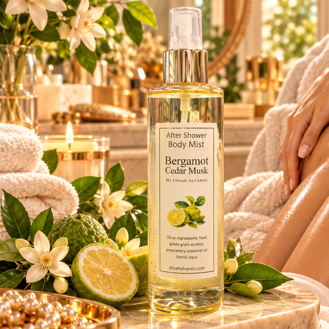 Bergamot and Cedar Musk After Shower Mist