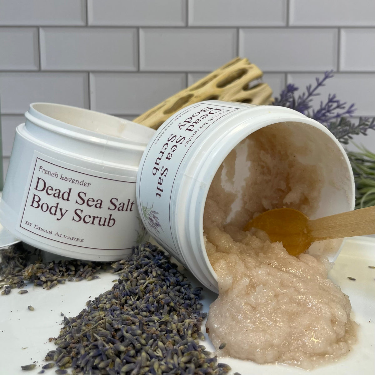 Dead Sea Salt Scrub with French Lavender