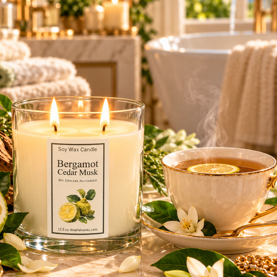 Bergamot & Cedar Musk Massage Candle