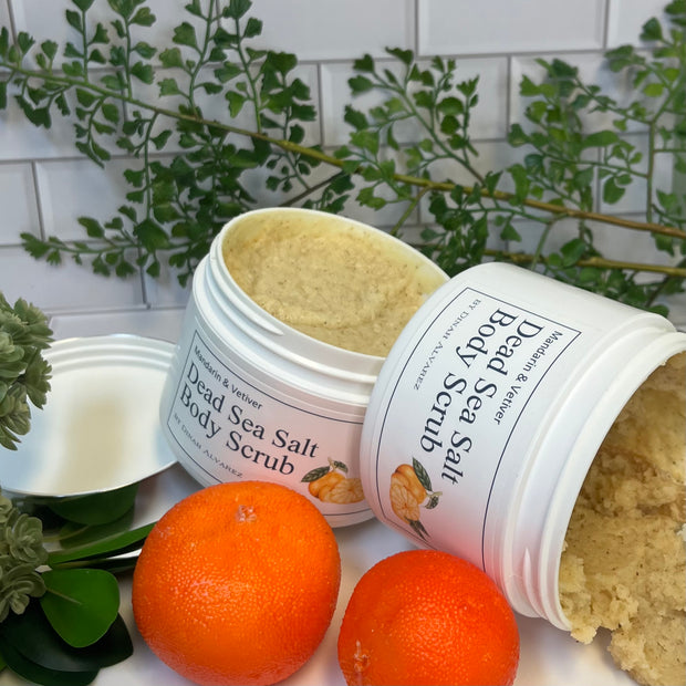 Dead Sea Salt Scrub with Mandarin & Vetiver
