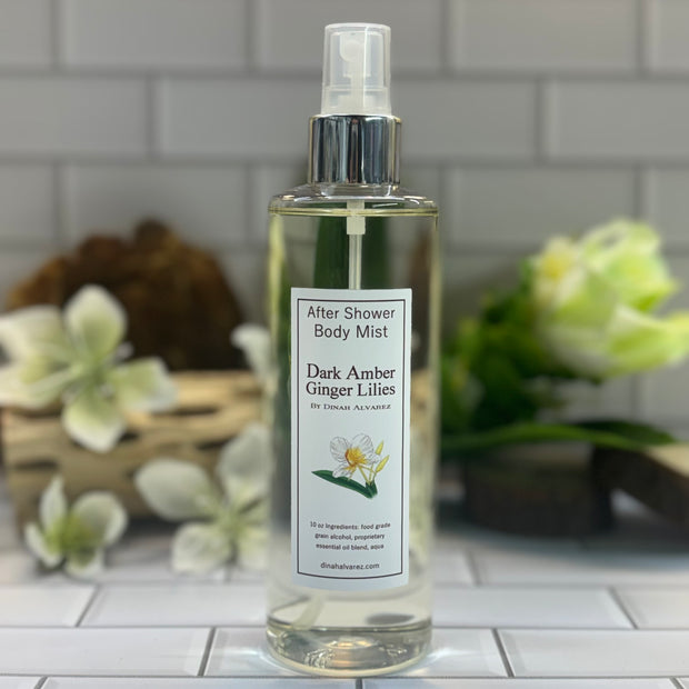 Dark Amber & Ginger Lily After Shower Body Mist