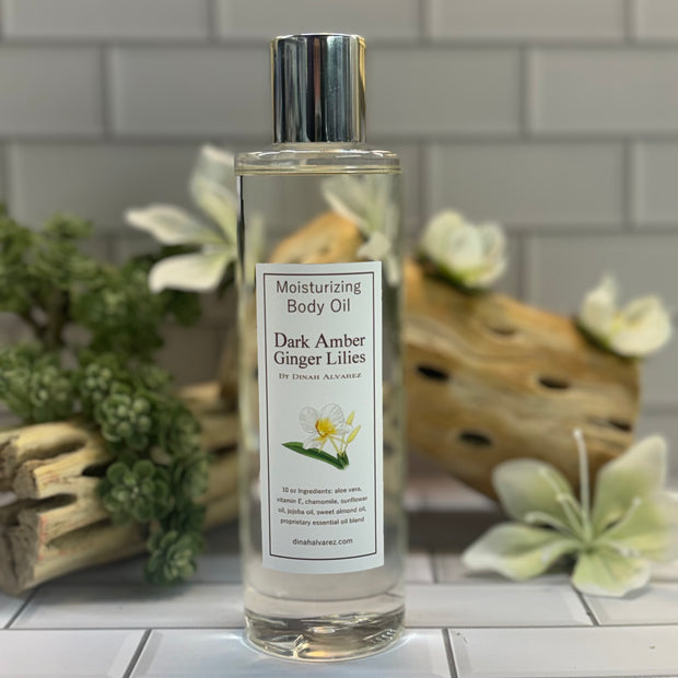 Dark Amber & Ginger Lilies Moisturizing Body Oil