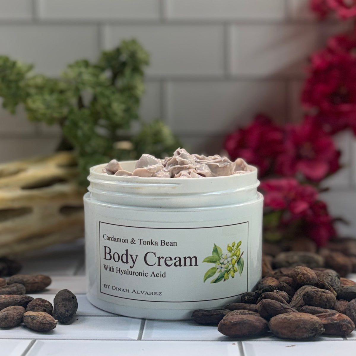 Cardamom & Tonka Bean Body Cream with Hyaluronic Acid