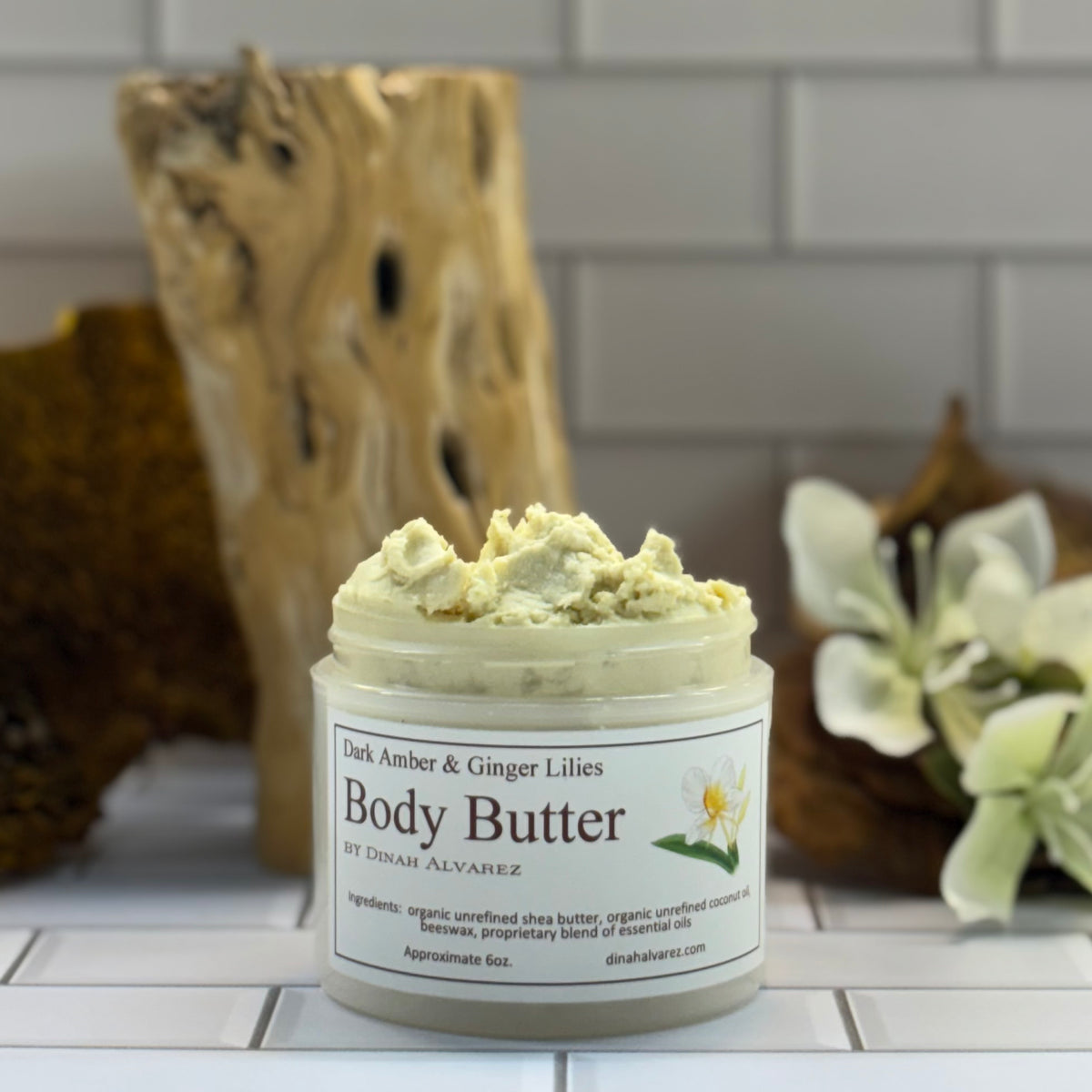 Body Butter with Dark Amber & Ginger Lilies