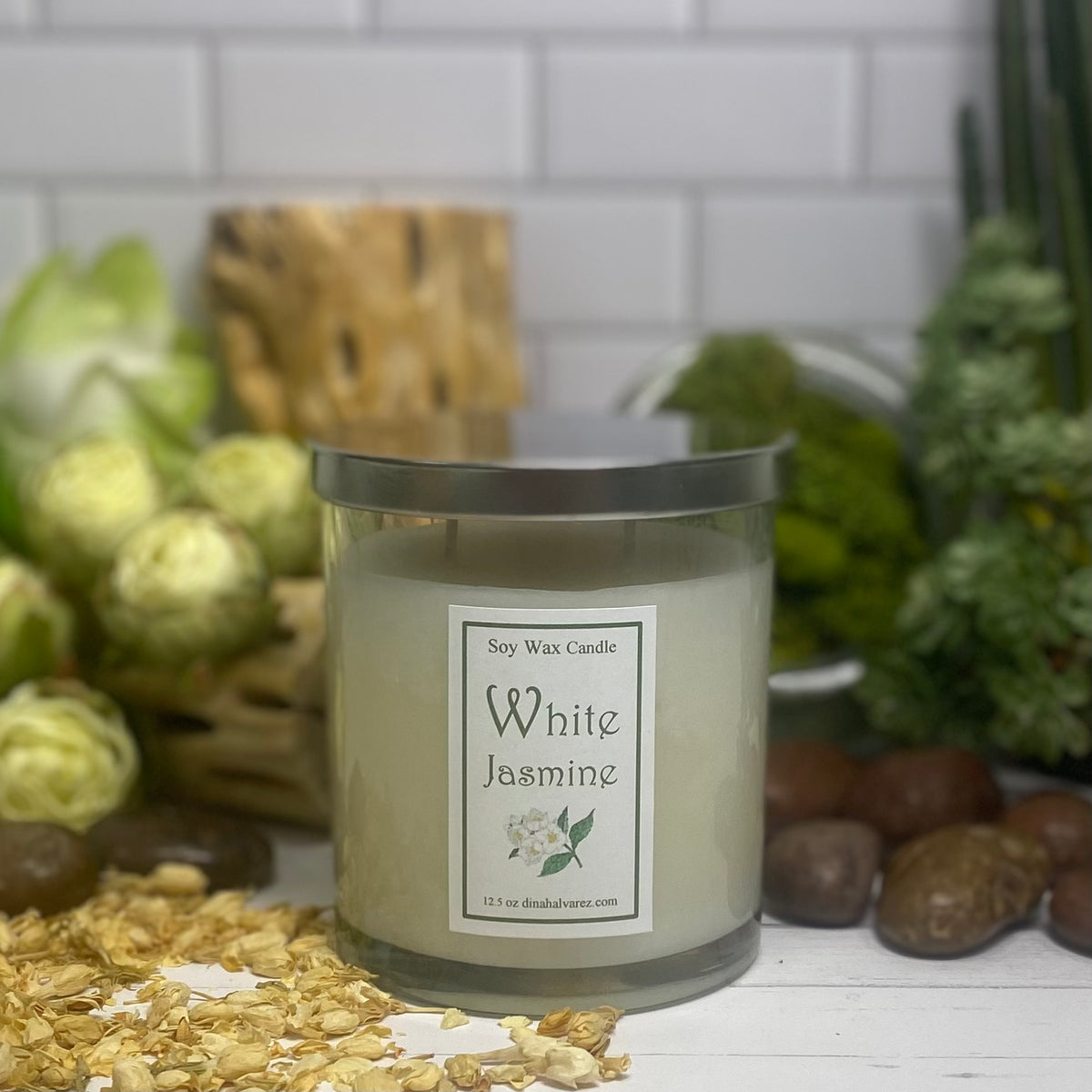 White Jasmine Massage Candle