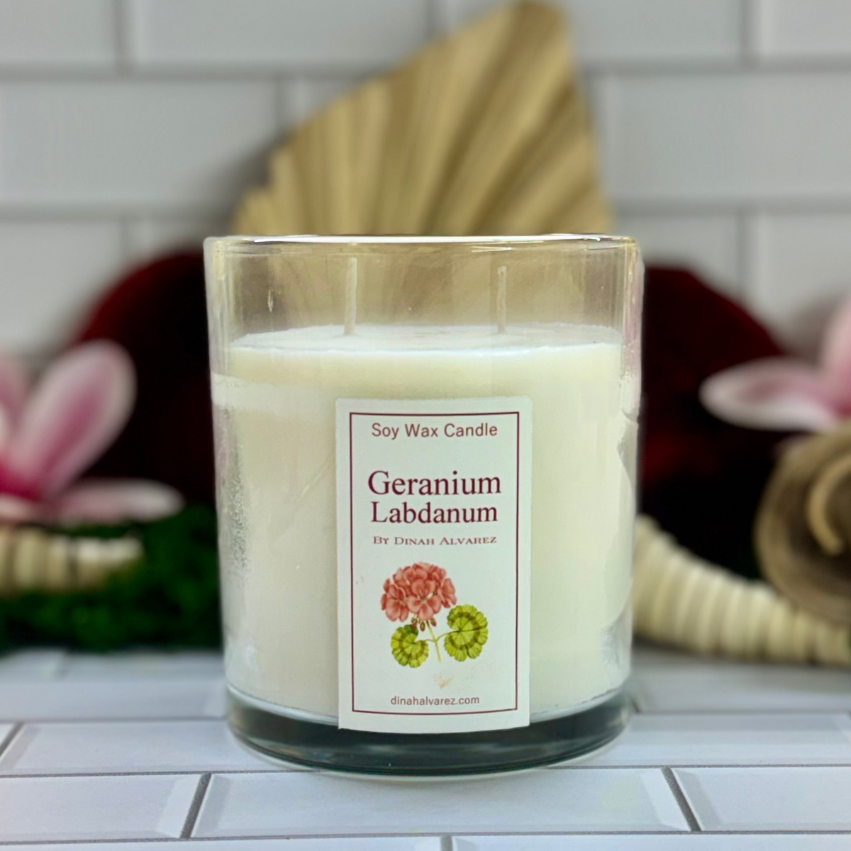 Geranium Labdanum Massage Candle