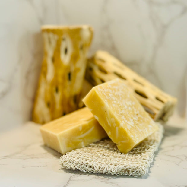 Ginger & Goat Milk Soap Bar with Glycerin