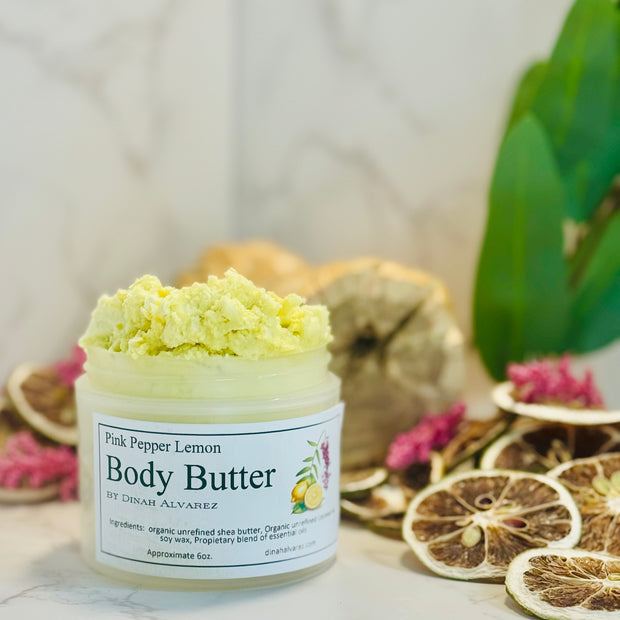 Body Butter with Pink Pepper Lemon