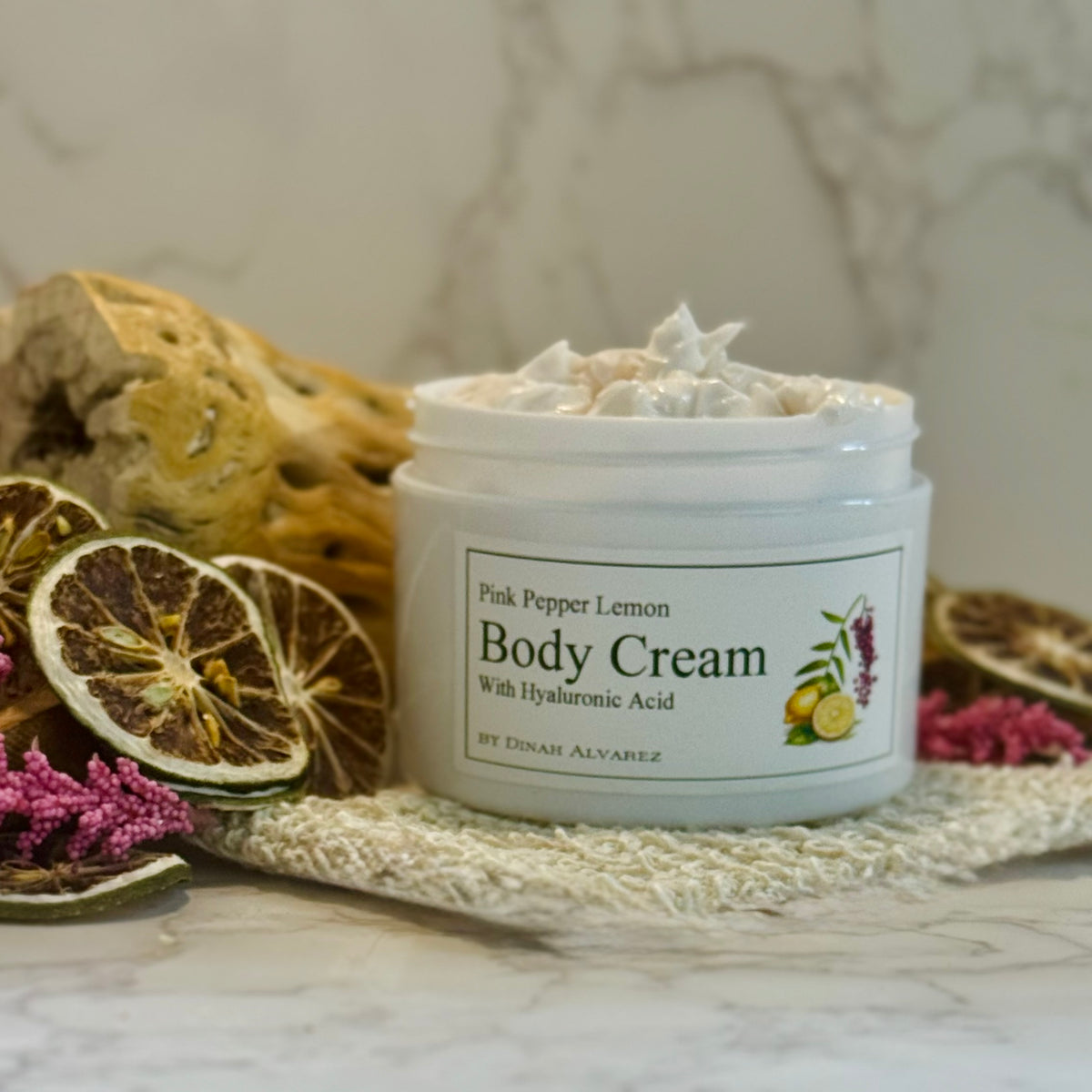 Pink Pepper Lemon Body Cream With Hyaluronic Acid