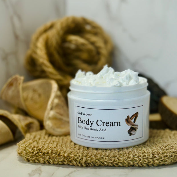 Oud Vetiver Body Cream With Hyaluronic Acid