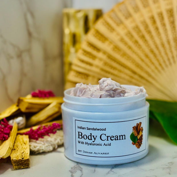 Indian Sandalwood Body Cream With Hyaluronic Acid