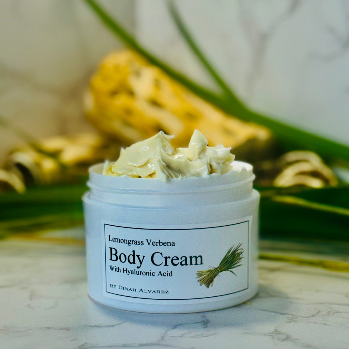Lemongrass Verbana Body Cream With Hyaluronic Acid