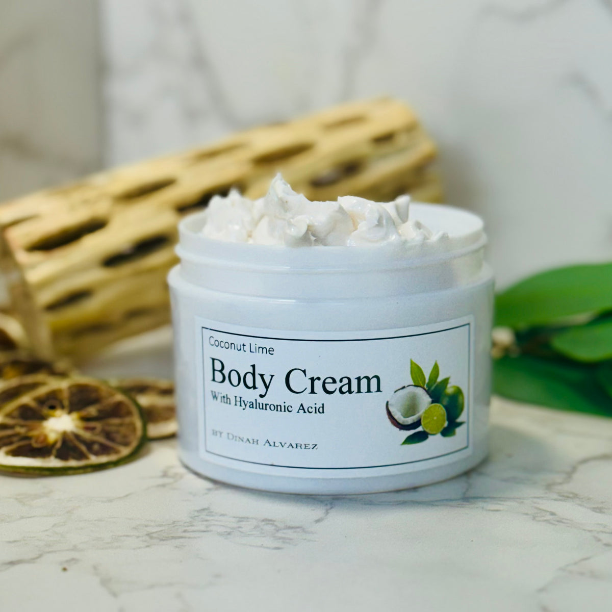 Coconut Lime Body Cream With Hyaluronic Acid