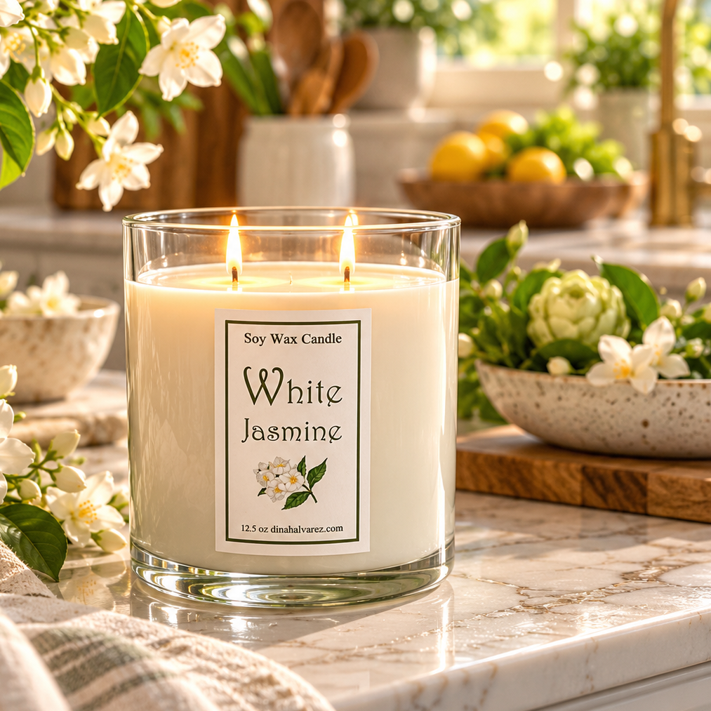 White Jasmine Massage Candle