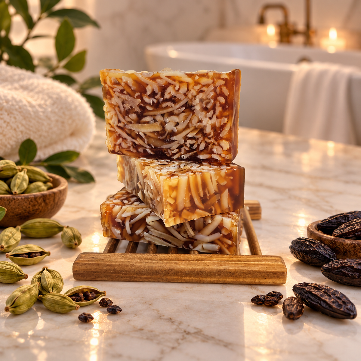 Cardamom Tonka Bean Soap Bar with Glycerin