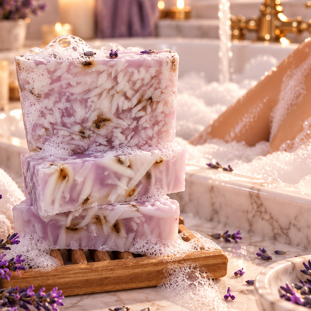 French Lavender Soap Bar with Glycerin
