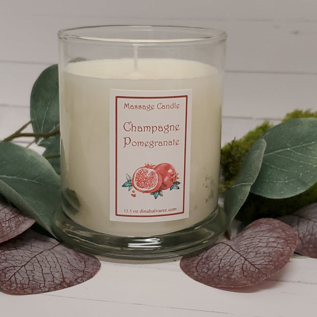 Champagne Pomegranate Massage Candle