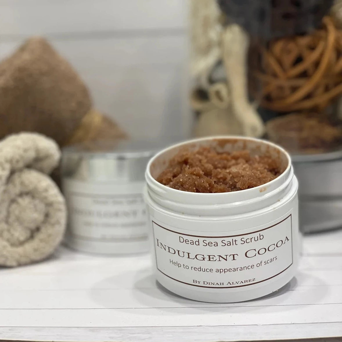 Dead Sea Salt Scrub with Indulgent Cocoa