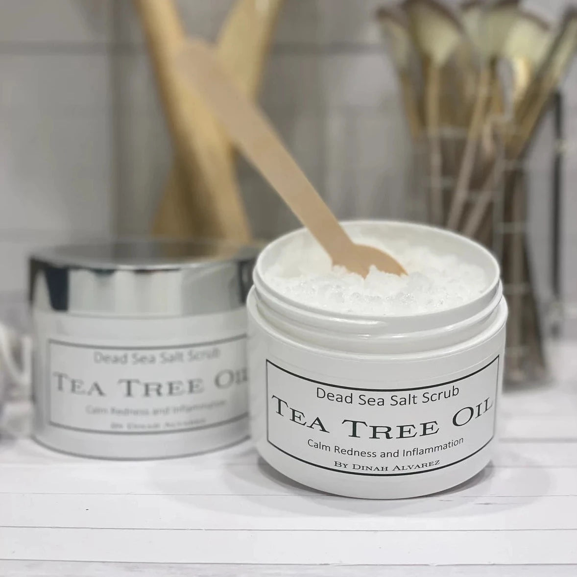 Dead Sea Salt Scrub with Tea Tree Oil